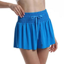 (Compre 1 e Leve 2)  Shorts BellaFit™ com Saia, Cós Alto Elástico e Bolso Funcional