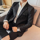 Blazer Lauritz™ com Lapela Clássica e Tecida Fio a Fio com Precisão Artesanal / O Luxo Silencioso da Alfaiataria Italiana!