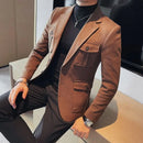 Blazer Lauritz™ com Lapela Clássica e Tecida Fio a Fio com Precisão Artesanal / O Luxo Silencioso da Alfaiataria Italiana!