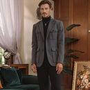 Blazer Lauritz™ com Lapela Clássica e Tecida Fio a Fio com Precisão Artesanal / O Luxo Silencioso da Alfaiataria Italiana!