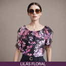 (Promoção Compre 1 Leve 2) Blusinha Ingrid™ com Babado e Mangas Bufantes /  O Charme do Chiffon para um Verão Sofisticado!