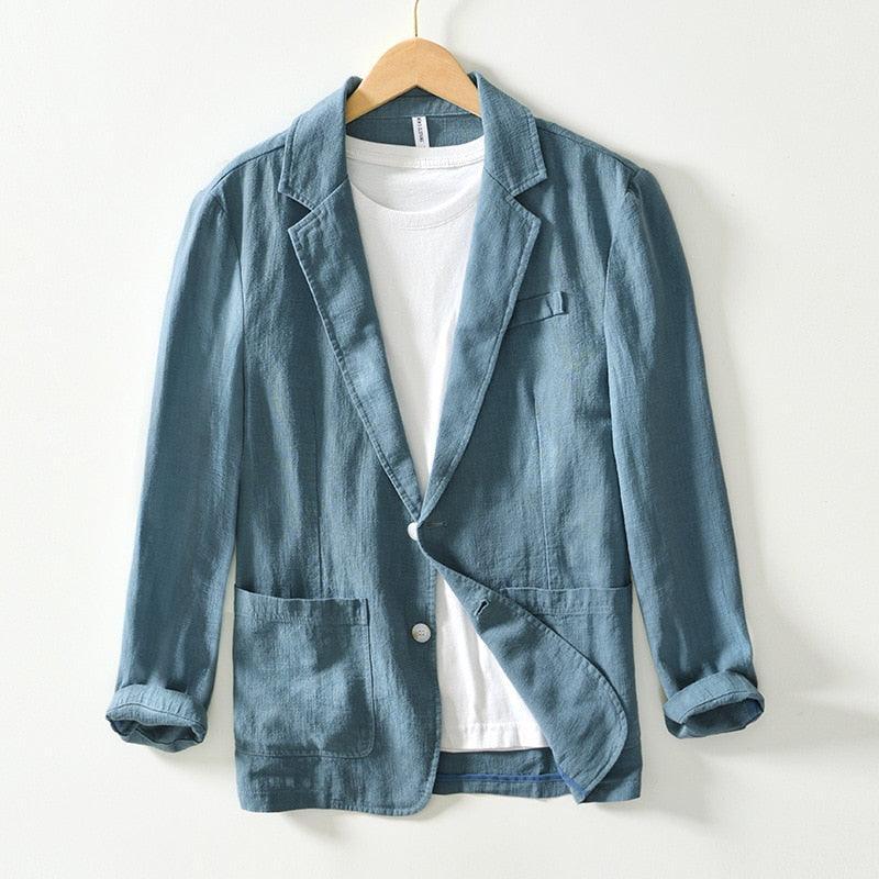 Blazer Masculino em Algodão e Linho - George / Estilo e Conforto se Encontram em Nosso Mais Novo Blazer George!