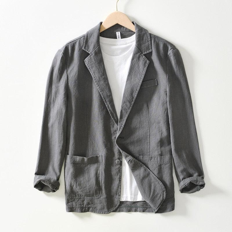 Blazer Masculino em Algodão e Linho - George / Estilo e Conforto se Encontram em Nosso Mais Novo Blazer George!